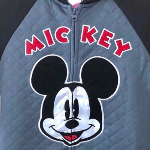 Disney Kids Jacket Mickey Mouse Appliqué Hoodie - Picture 2 of 3